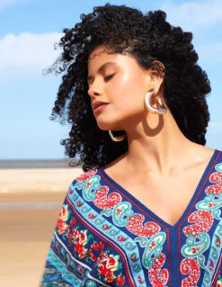 V Neck Batwing High Low Dress -Soft Dress Wear Sales Store 11A5729