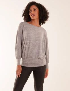 Cut And Sew Batwing Top