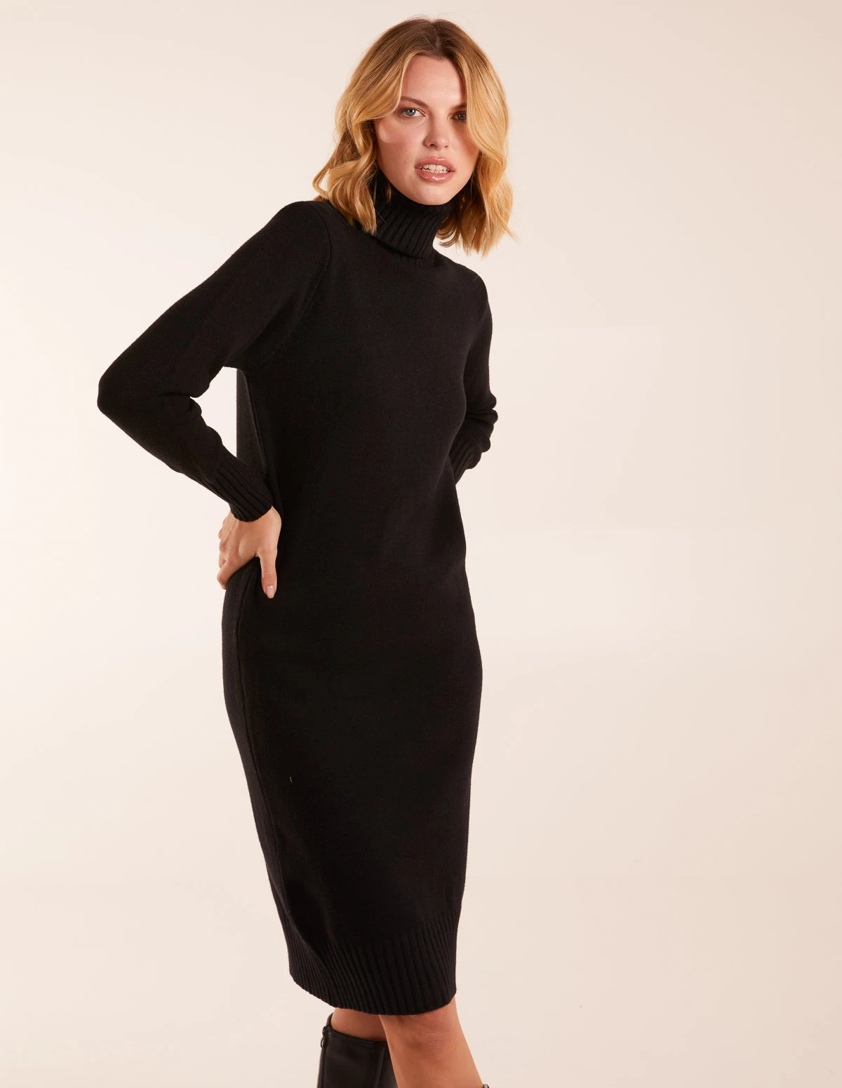 Roll Neck Jumper Dress 1 Roll Neck Jumper Dress