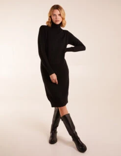Roll Neck Jumper Dress 8 Roll Neck Jumper Dress -Soft Dress Wear Sales Store AW23273B003 133902