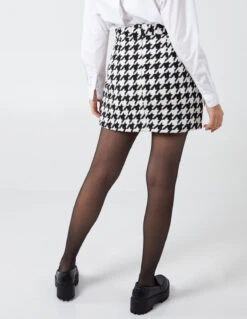 Dogtooth Mini Skirt -Soft Dress Wear Sales Store BV2015166 58058