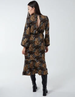 Blouson Elasticated Wrap Midi Dress -Soft Dress Wear Sales Store BV222834003 87986