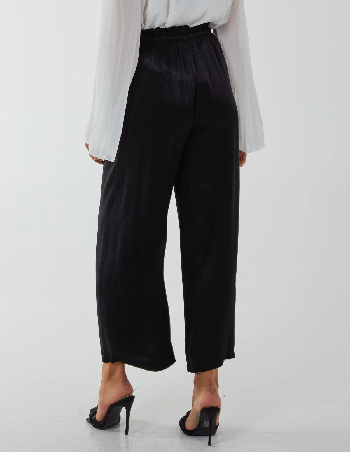 Satin Wide Leg Trouser 4 Satin Wide Leg Trouser - Image 4
