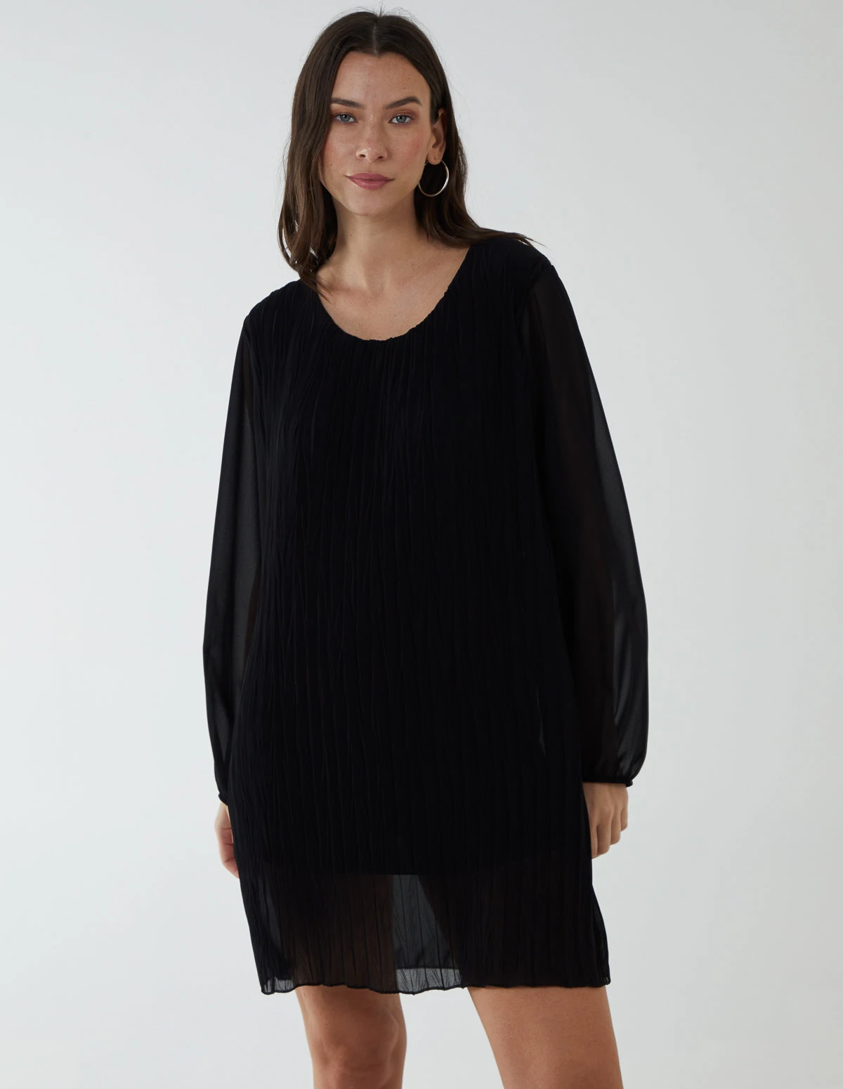 Chevron Pleat Detail Dress 1 Chevron Pleat Detail Dress