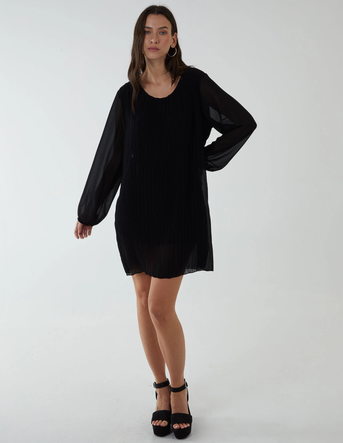 Chevron Pleat Detail Dress 3 Chevron Pleat Detail Dress - Image 3