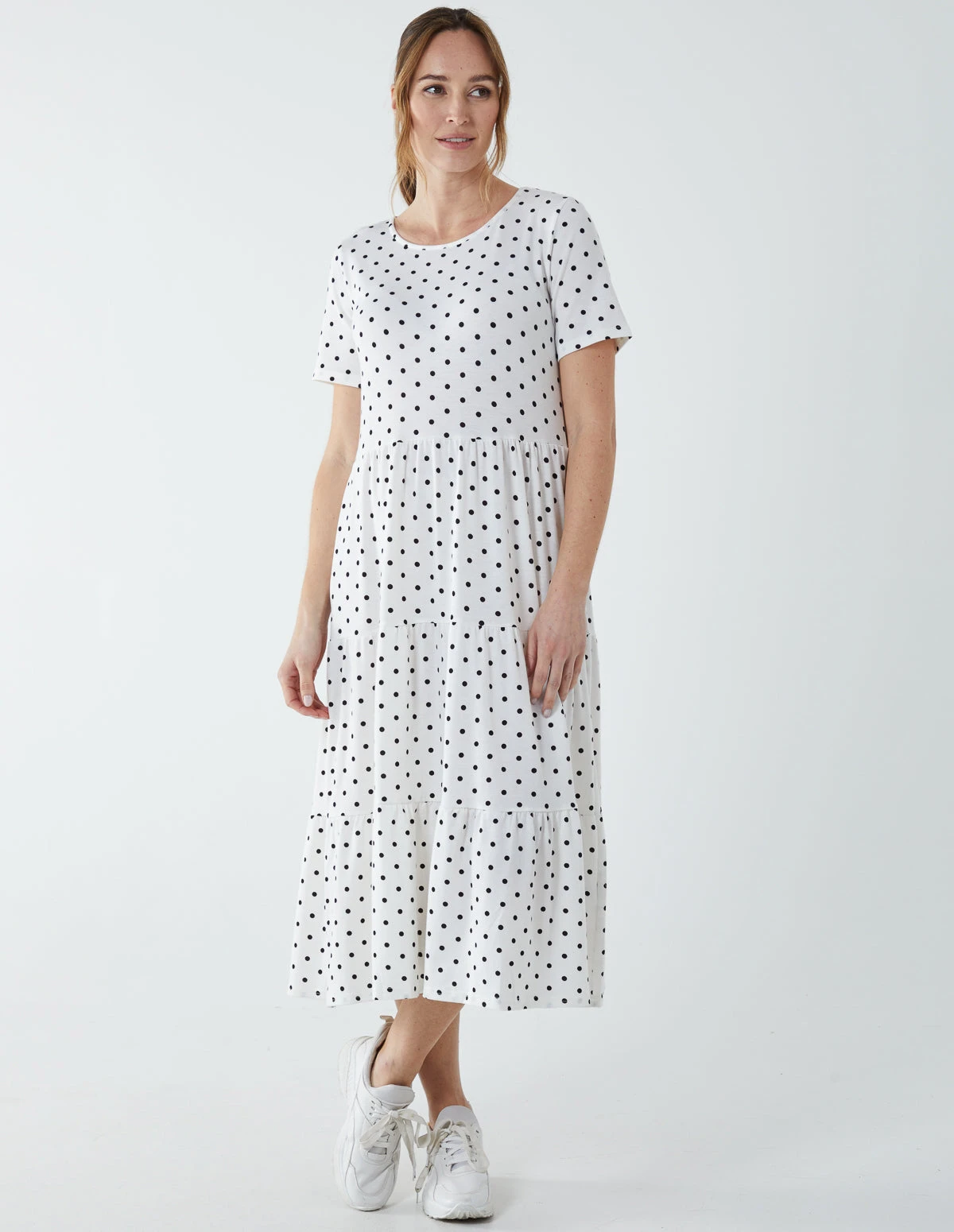 Tiered Smock Midi Dress 1 Tiered Smock Midi Dress