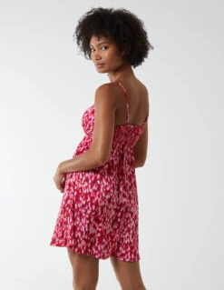 Strappy Wrap Over Mini Dress -Soft Dress Wear Sales Store BV233895 pink 15188