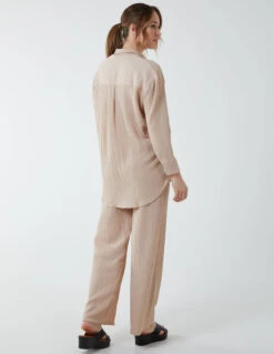 Waffle Shirt And Trouser Set 7 Waffle Shirt And Trouser Set -Soft Dress Wear Sales Store BV233950 STONE 8280 1