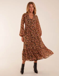 Button Through Midi Dress