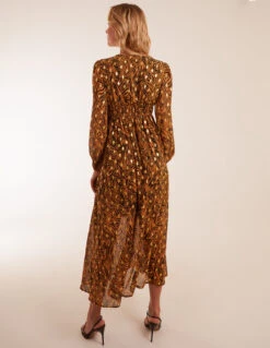 Shirred Waist Animal And Foil Print Maxi Dress -Soft Dress Wear Sales Store BV234858 ANIMAL 38174 568406b1 80c4 4e3b 8063 bd6c2ac9993a