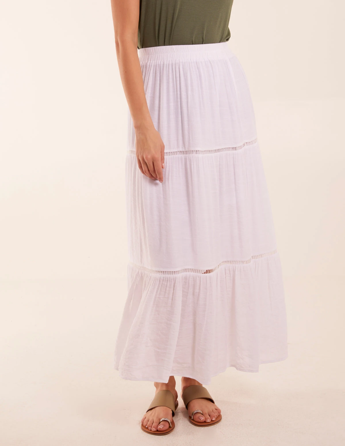 Ladder Trim Maxi Skirt 2 Ladder Trim Maxi Skirt - Image 2