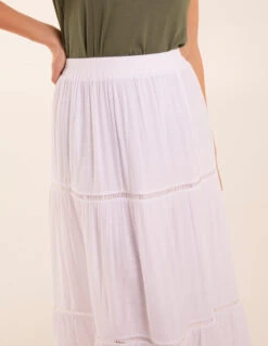 Ladder Trim Maxi Skirt 6 Ladder Trim Maxi Skirt -Soft Dress Wear Sales Store BV245007006 130708