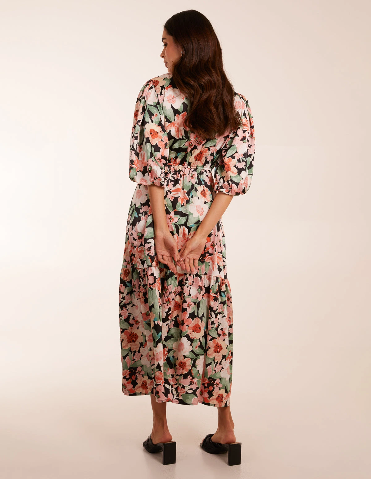 Oversized Wrap Floral Smock Dress 5 Oversized Wrap Floral Smock Dress - Image 5