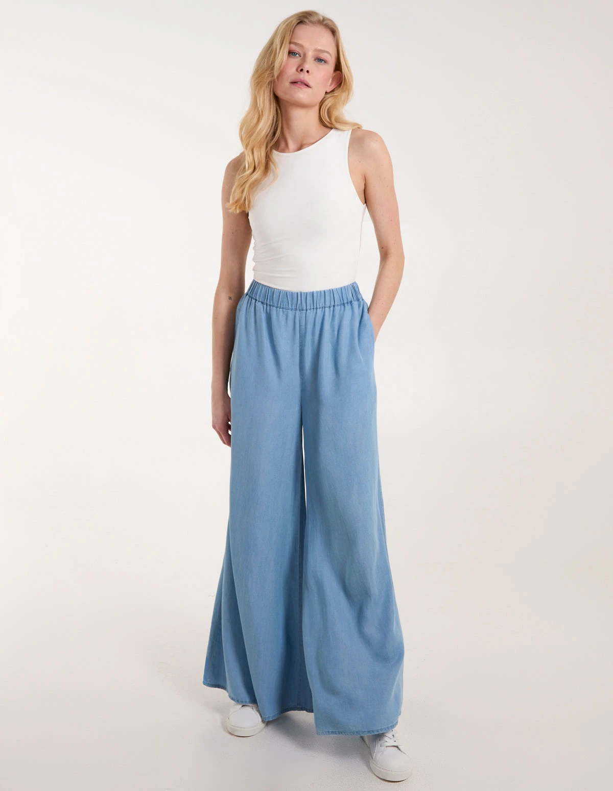 Tencel Wide Leg Trouser 1 Tencel Wide Leg Trouser