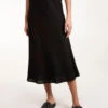 Bias Cut Midi Skirt