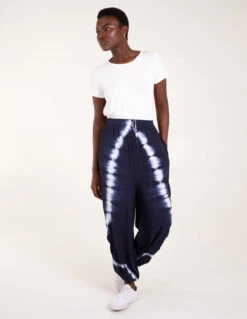 Tie Dye Ruched Harem Trouser