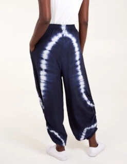 Tie Dye Ruched Harem Trouser -Soft Dress Wear Sales Store BV245230 NAVY 43485