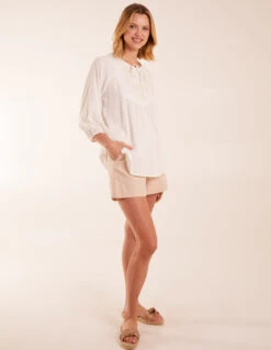 Floral Embroidered Bust Top -Soft Dress Wear Sales Store BV245417014 131681