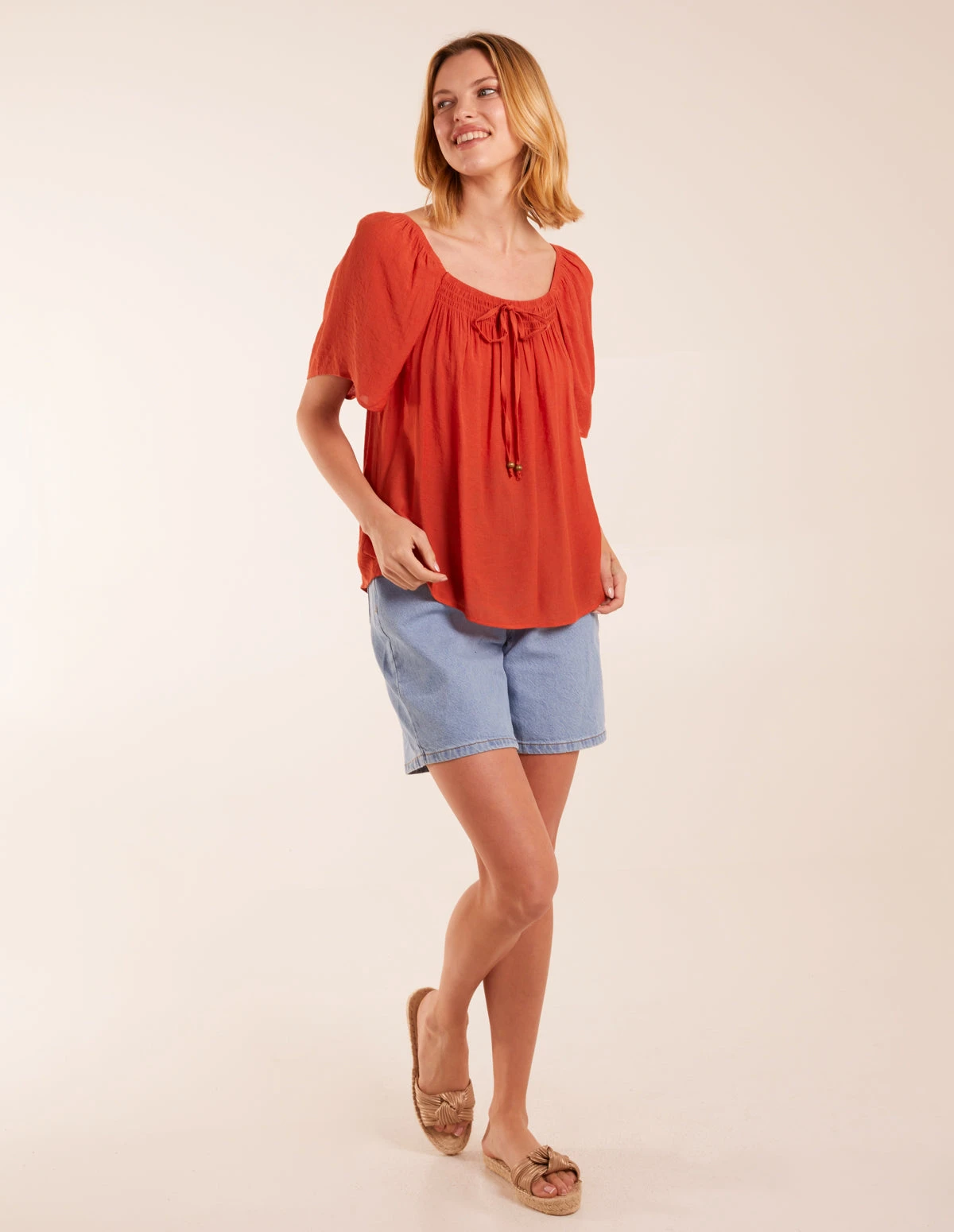Milkmaid Shirred Swing Top 3 Milkmaid Shirred Swing Top - Image 3