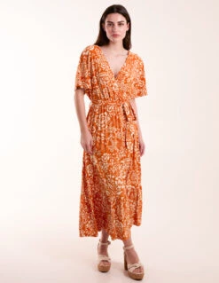 Double V Midi Dress With Tassel Tie 6 Double V Midi Dress With Tassel Tie -Soft Dress Wear Sales Store BV245822011 130710