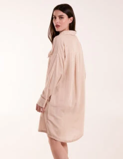 Utility Shirt Dress -Soft Dress Wear Sales Store BV245841 STONE 1764