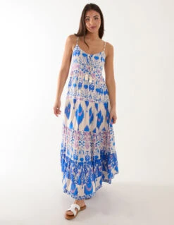 Tiered Maxi Dress -Soft Dress Wear Sales Store BV245851002 131646