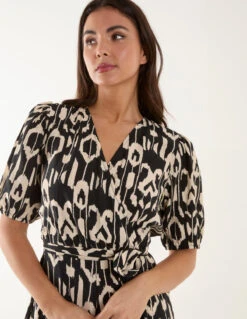 Wrap Front Playsuit -Soft Dress Wear Sales Store BV245899003 132839