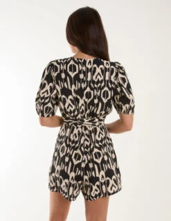 Wrap Front Playsuit -Soft Dress Wear Sales Store BV245899003 132840