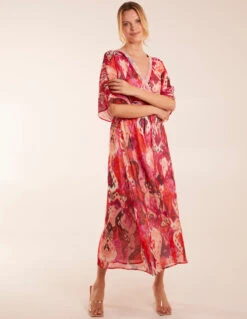 Embellished Neck V Front V Back Midi 6 Embellished Neck V Front V Back Midi -Soft Dress Wear Sales Store BV245906020 131768