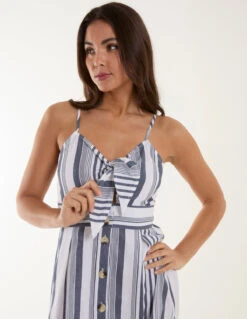 Tie Front Button Through Midi Dress 5 Tie Front Button Through Midi Dress -Soft Dress Wear Sales Store BV245927048 129120