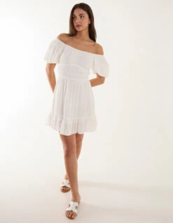 Puff Ball Mini Dress