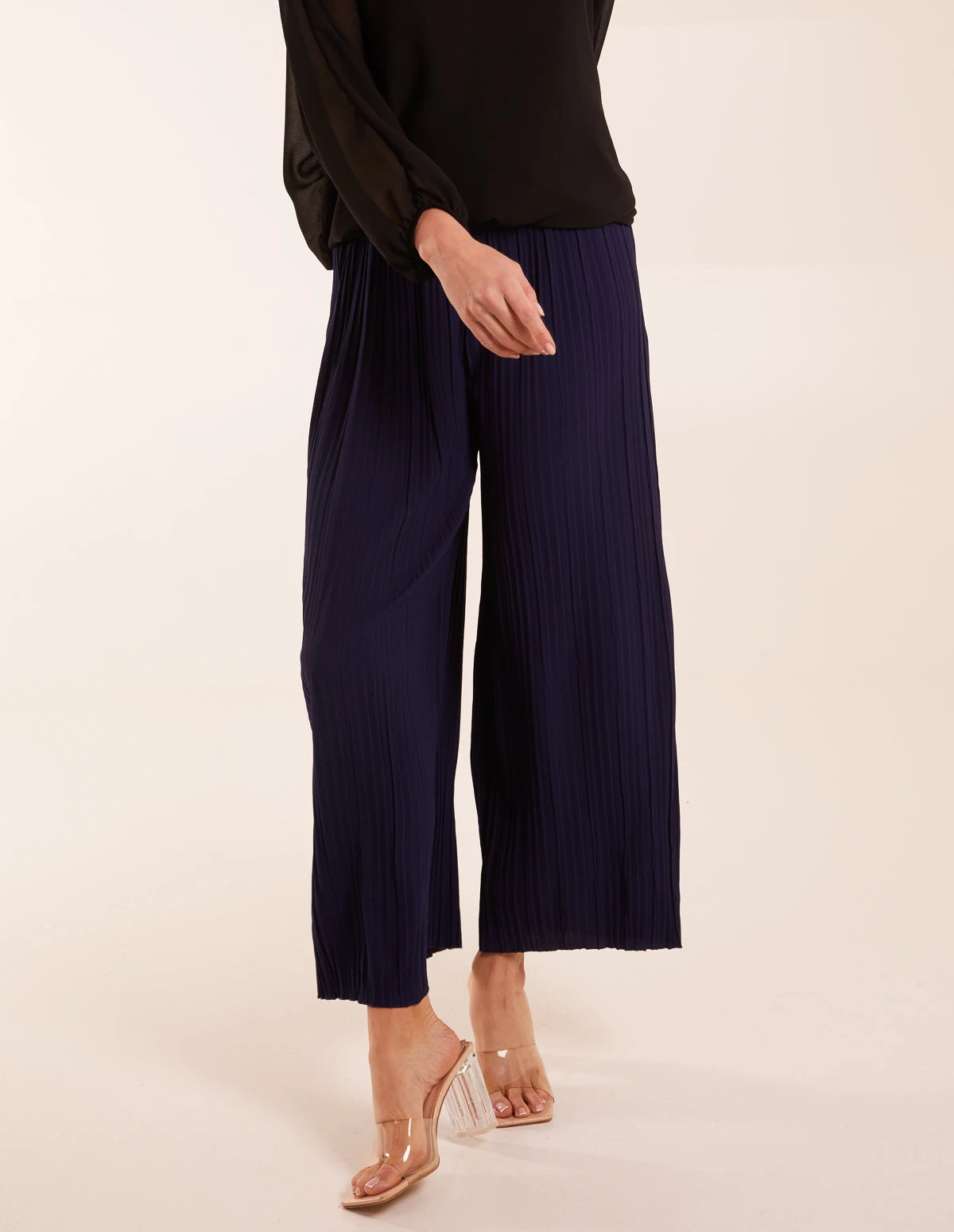 Wide Leg Pleated Trousers 1 Wide Leg Pleated Trousers