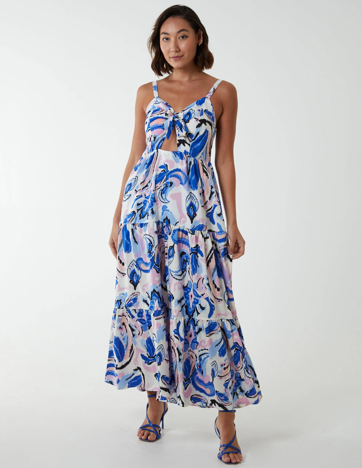 Abstract Tie Detail Dress 3 Abstract Tie Detail Dress - Image 3