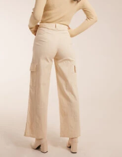 Trousers With Side Pocket -Soft Dress Wear Sales Store BV2825 BEIGE 4988