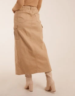 Pocket Midi Skirt -Soft Dress Wear Sales Store BV2946001 112239