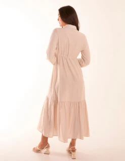 Belted Midi Dress -Soft Dress Wear Sales Store BV3089 LINEN 19245 1