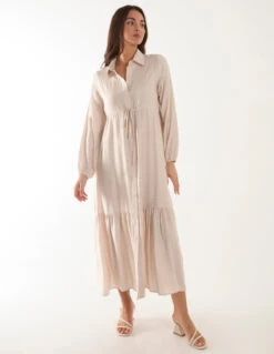 Belted Midi Dress -Soft Dress Wear Sales Store BV3089241 132800