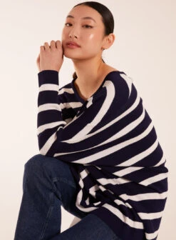 Striped V Neck Jumper -Soft Dress Wear Sales Store BV3120143 127816