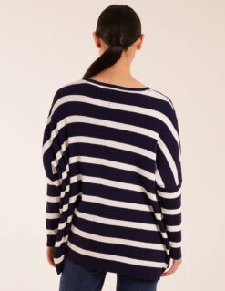 Striped V Neck Jumper -Soft Dress Wear Sales Store BV3120143 127817
