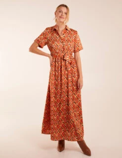 Maxi Shirt Belt Dress -Soft Dress Wear Sales Store BV3144153 129467