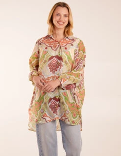 Abstract Print Shirt -Soft Dress Wear Sales Store BV3164023 129589