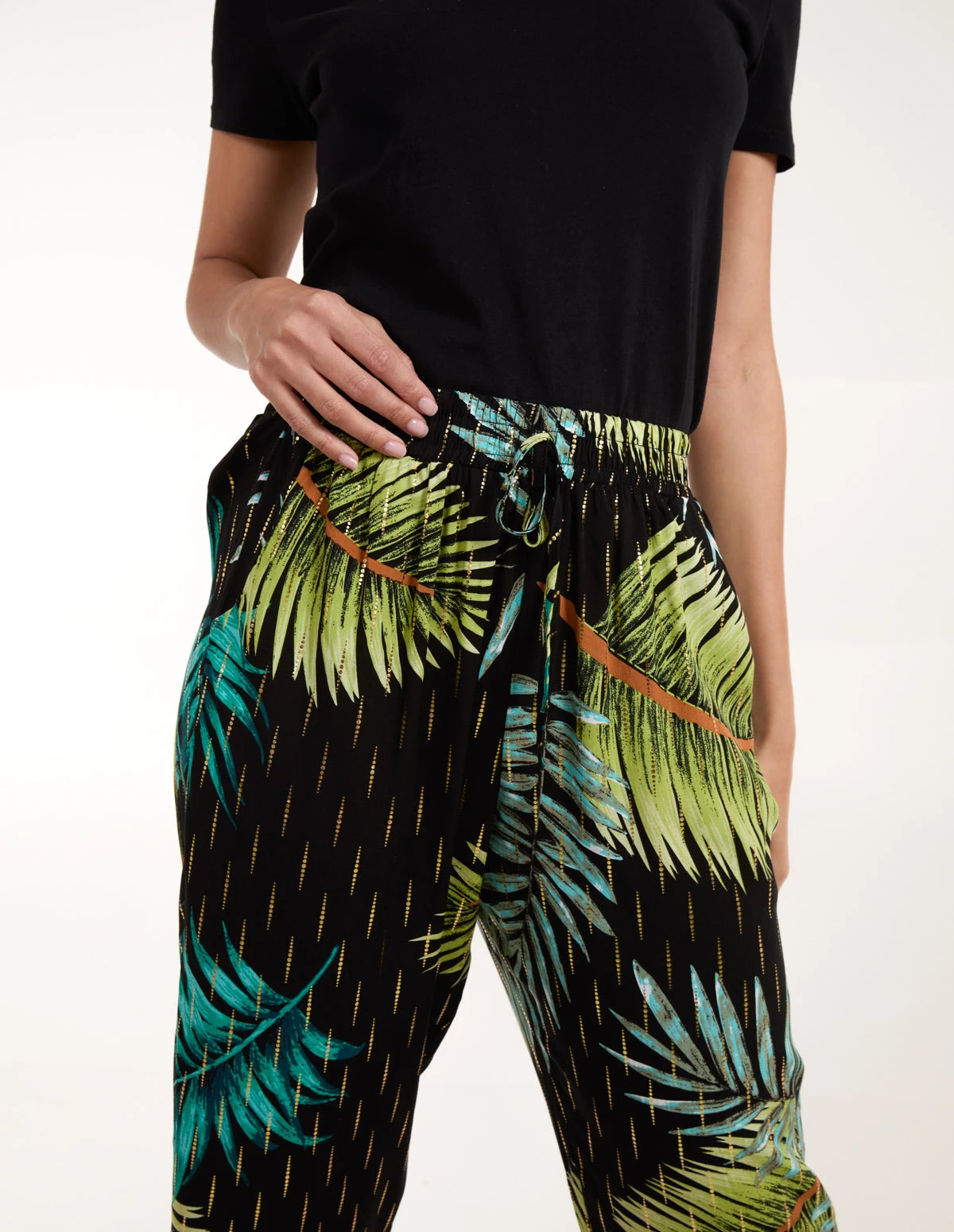 Palm Print Trousers 4 Palm Print Trousers - Image 4