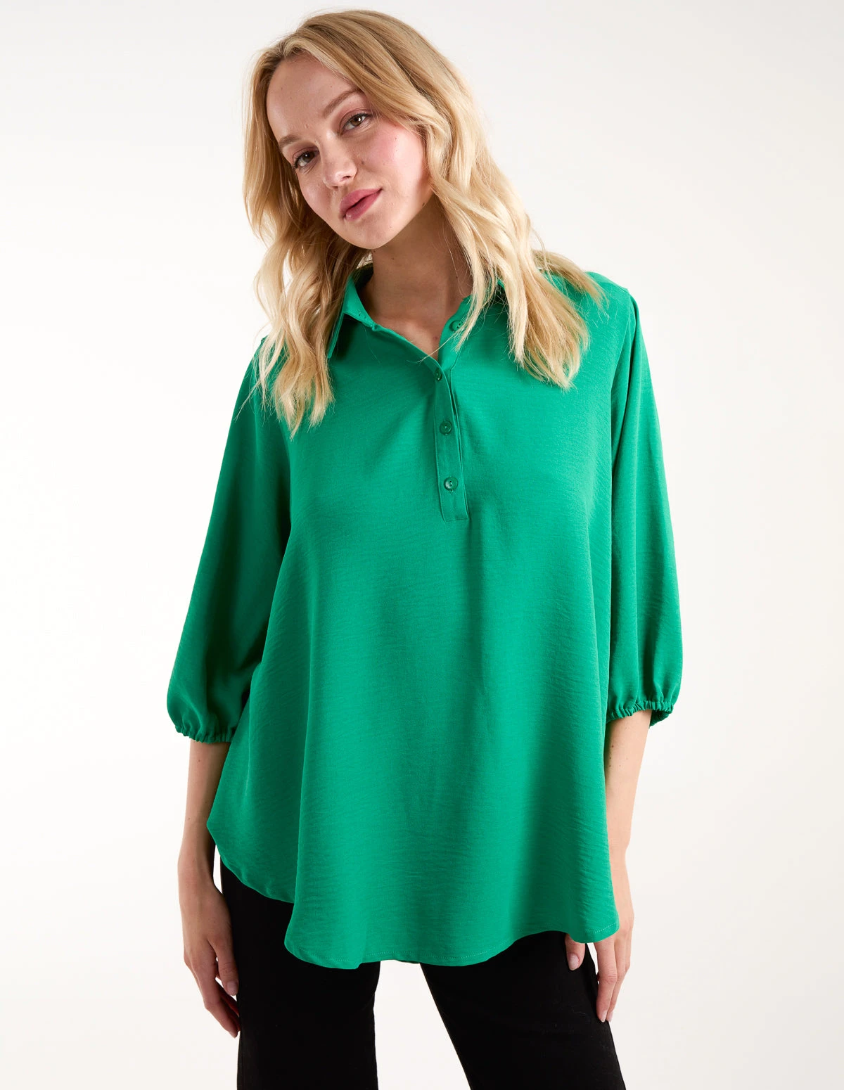 Batwing Shirt With 3/4 Sleeve 1 Batwing Shirt With 3/4 Sleeve