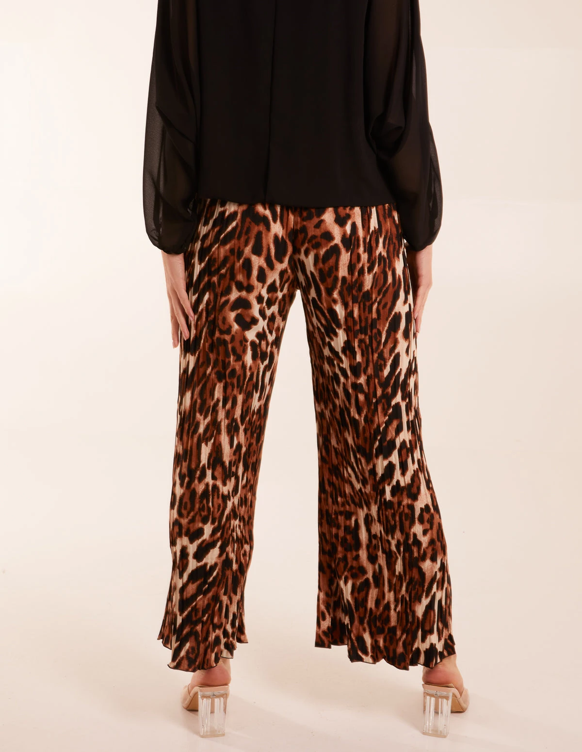 Abstract Cheetah Pleated Trousers 4 Abstract Cheetah Pleated Trousers - Image 4