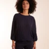 Pleated Batwing Top