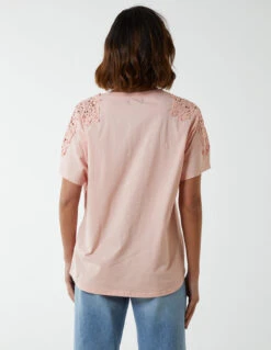 Embellished Shoulder Basic Top -Soft Dress Wear Sales Store BV3717 PINK 4207 28772e81 28a1 4a97 8cb4 5eb464fe4bde