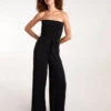 Shirred Bandeau Jumpsuit