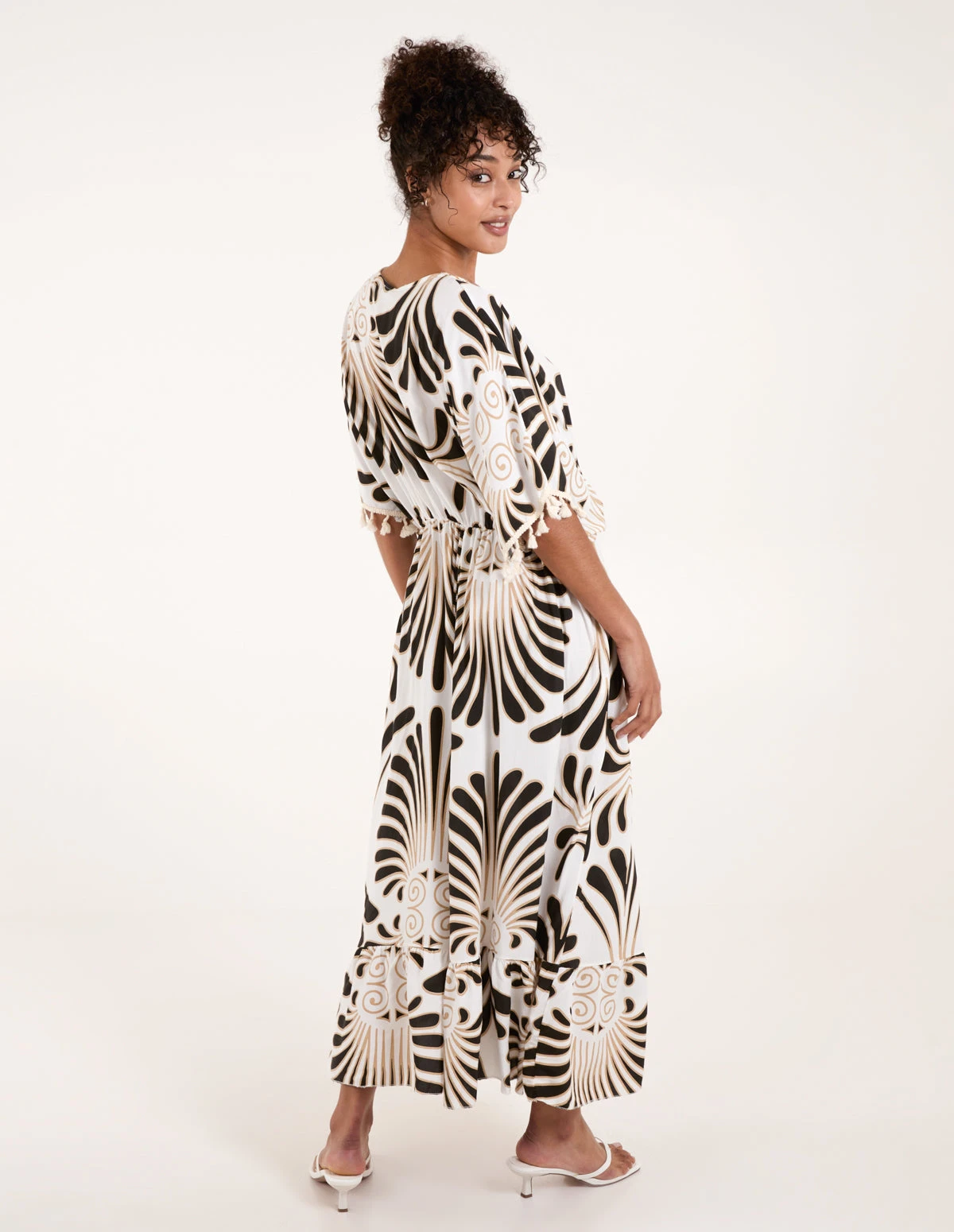 Swirl Feather Print Tassel Dress 5 Swirl Feather Print Tassel Dress - Image 5