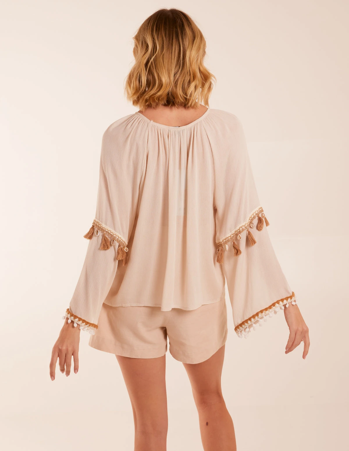 Tassel Wide Sleeve Blouse 4 Tassel Wide Sleeve Blouse - Image 4