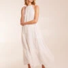 Halter Neck Crochet Detailed Maxi Dress